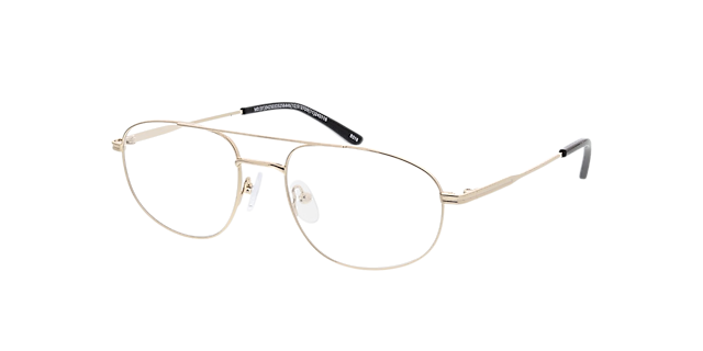 Wien Goud & zwart MetaalEyeglass Frames van B24, Hoekweergave