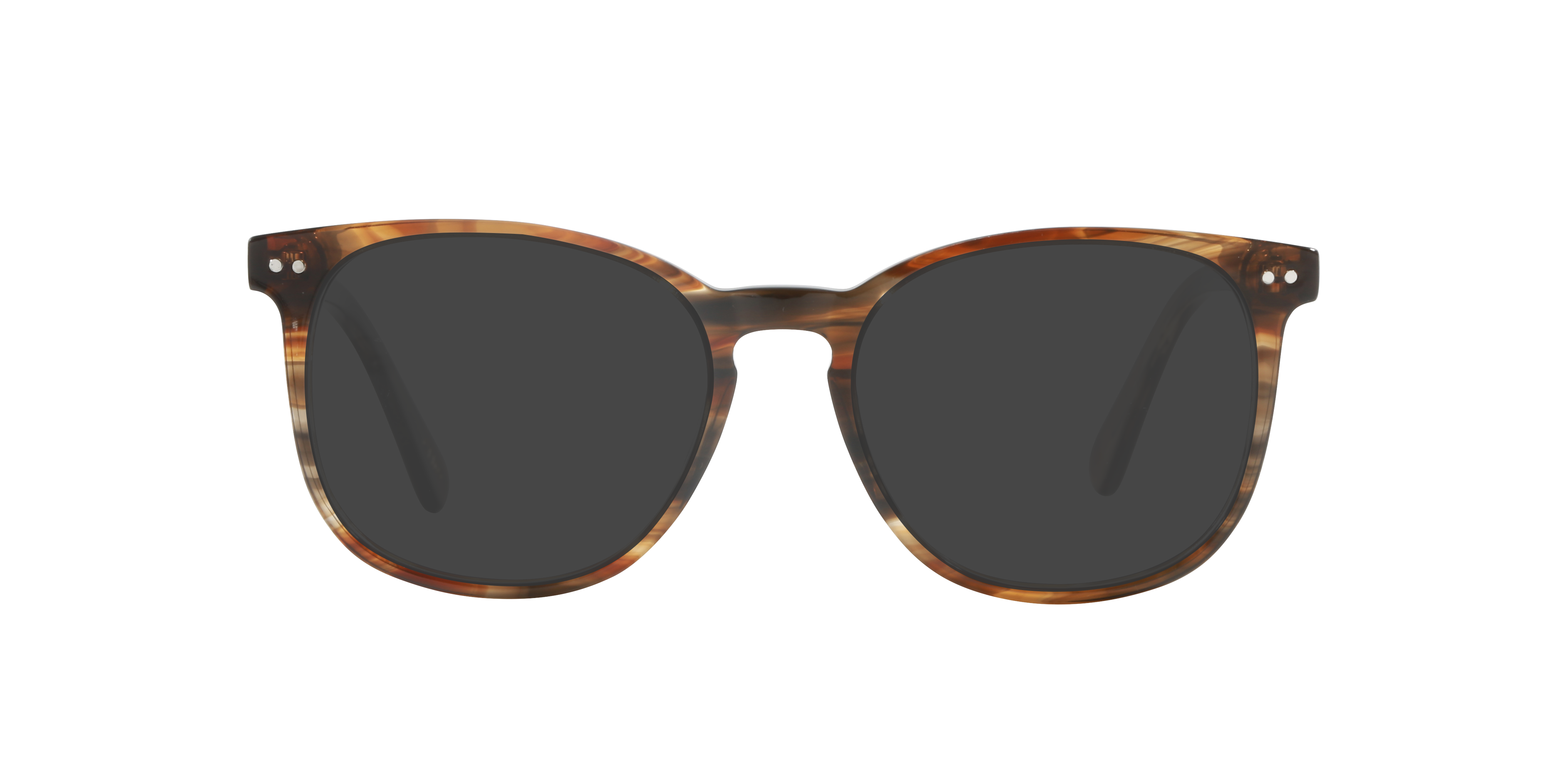 BARRON Brown Horizon AcetaatEyeglass Frames van B24, met getinte lenzen