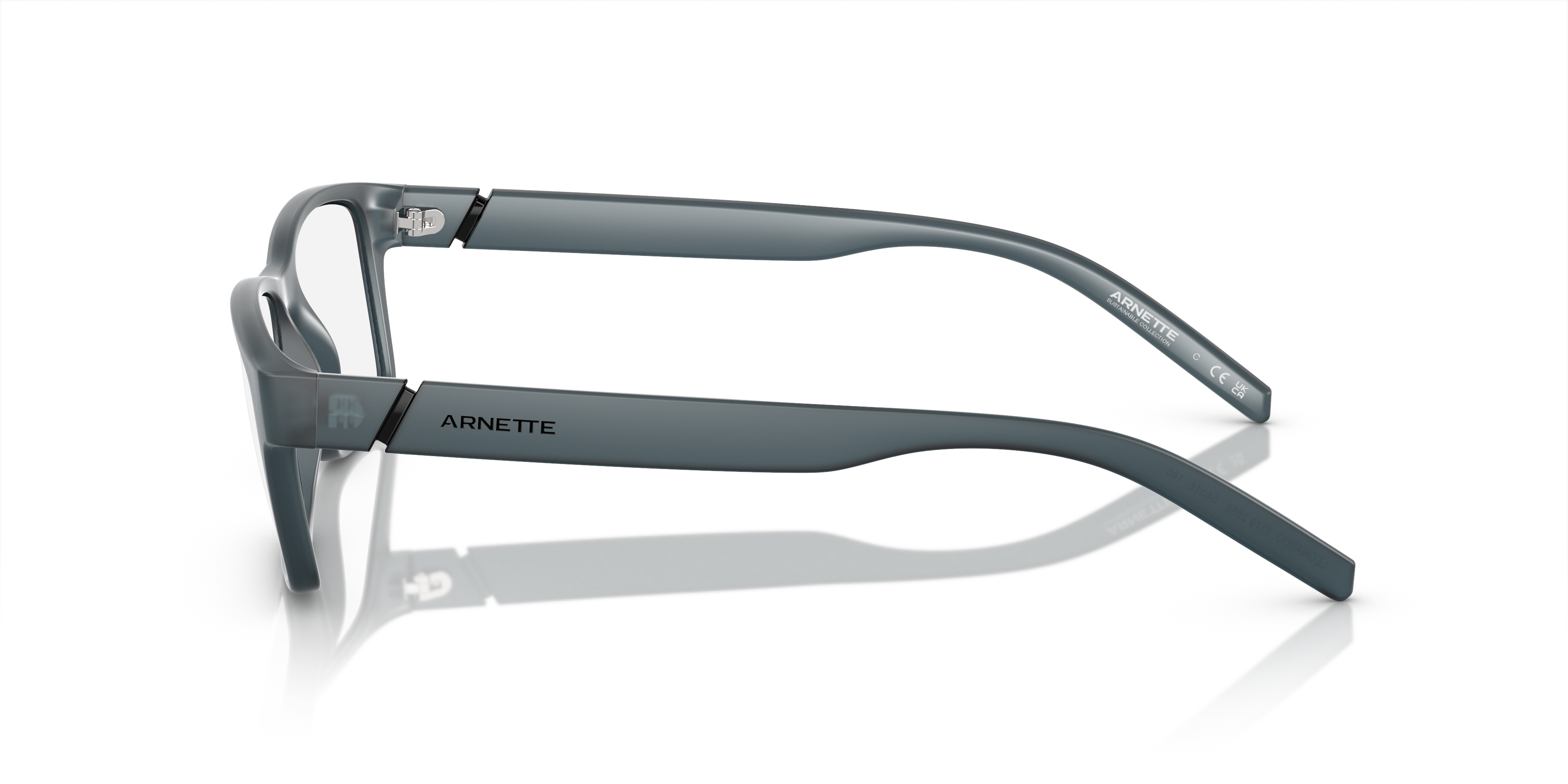 AN7179 Matt Blau KunststoffEyeglass Frames von B24, Seitenansicht