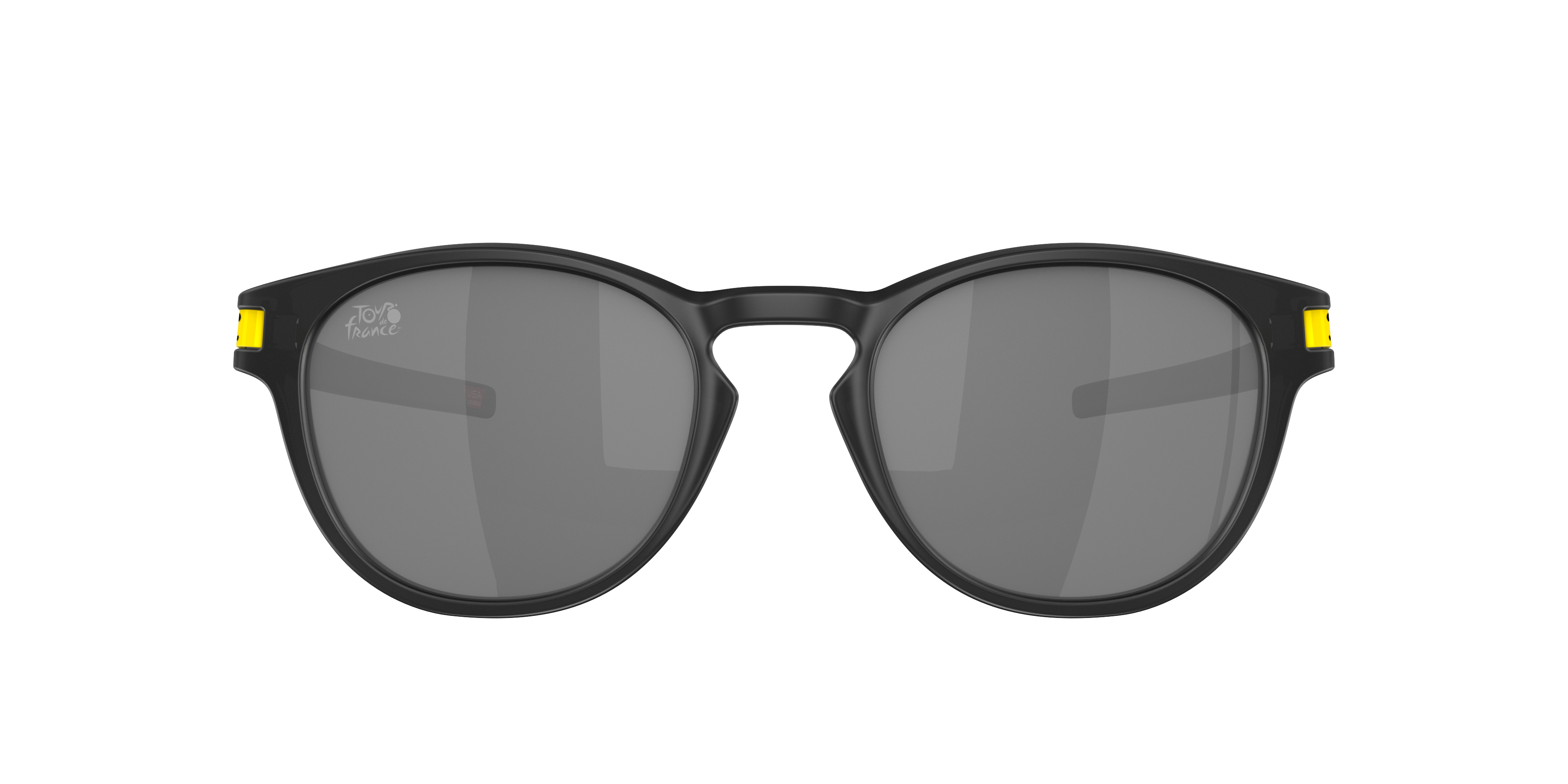 2024 Tour De France™ Latch™ Mat inktzwart KunststofSunglass Frames van B24, met getinte lenzen