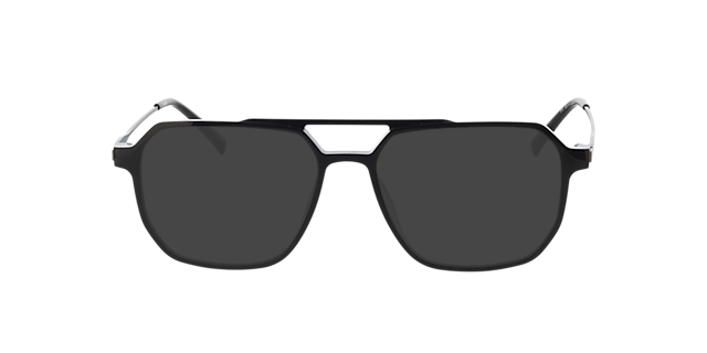 Brady Zwart  &  matzilver KunststofEyeglass Frames van B24, met getinte lenzen