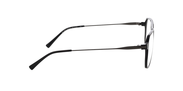 Brady Zwart  &  matzilver KunststofEyeglass Frames van B24, Zijaanzicht
