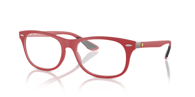 RB7307M Rood KunststofEyeglass Frames van B24, Hoekweergave