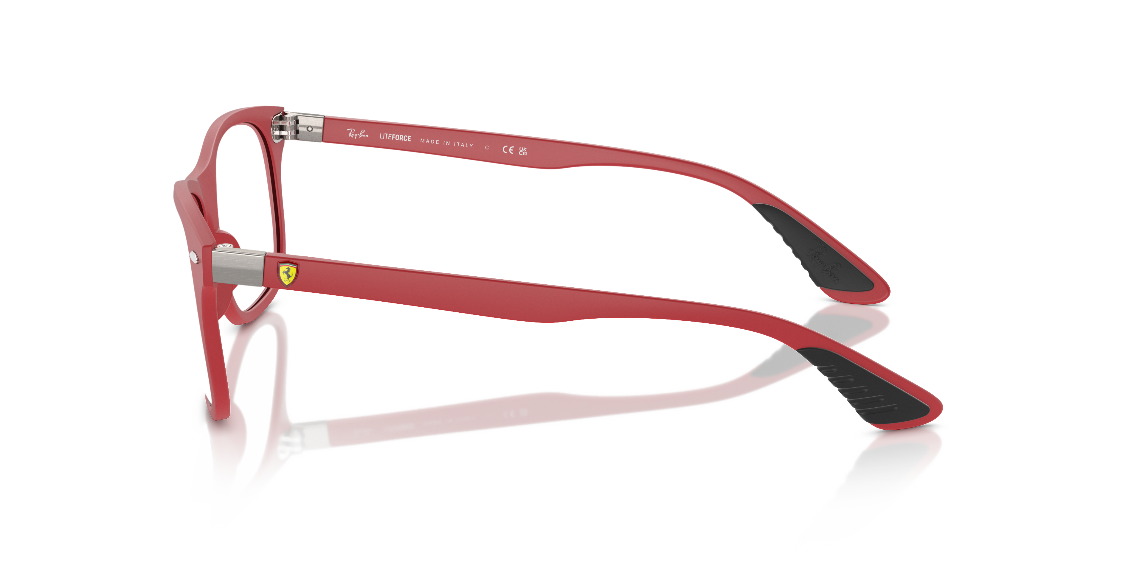 RB7307M Rot KunststoffEyeglass Frames von B24, Seitenansicht