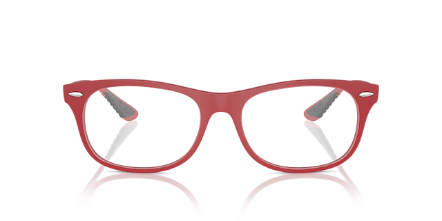 RB7307M Rood KunststofEyeglass Frames van B24, Vooraanzicht