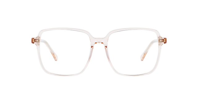 Elena CT Crystal Peach AcetaatEyeglass Frames van B24, Vooraanzicht