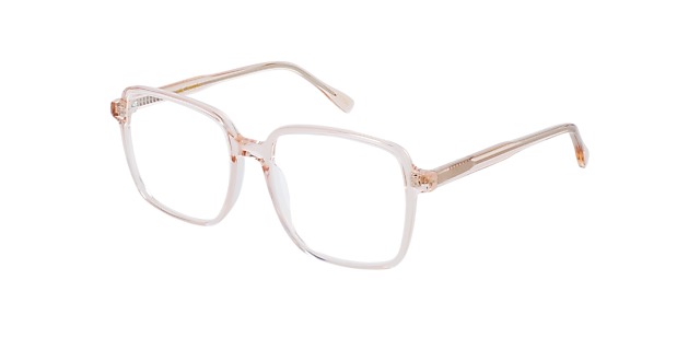 Elena CT Crystal Peach AcetaatEyeglass Frames van B24, Hoekweergave