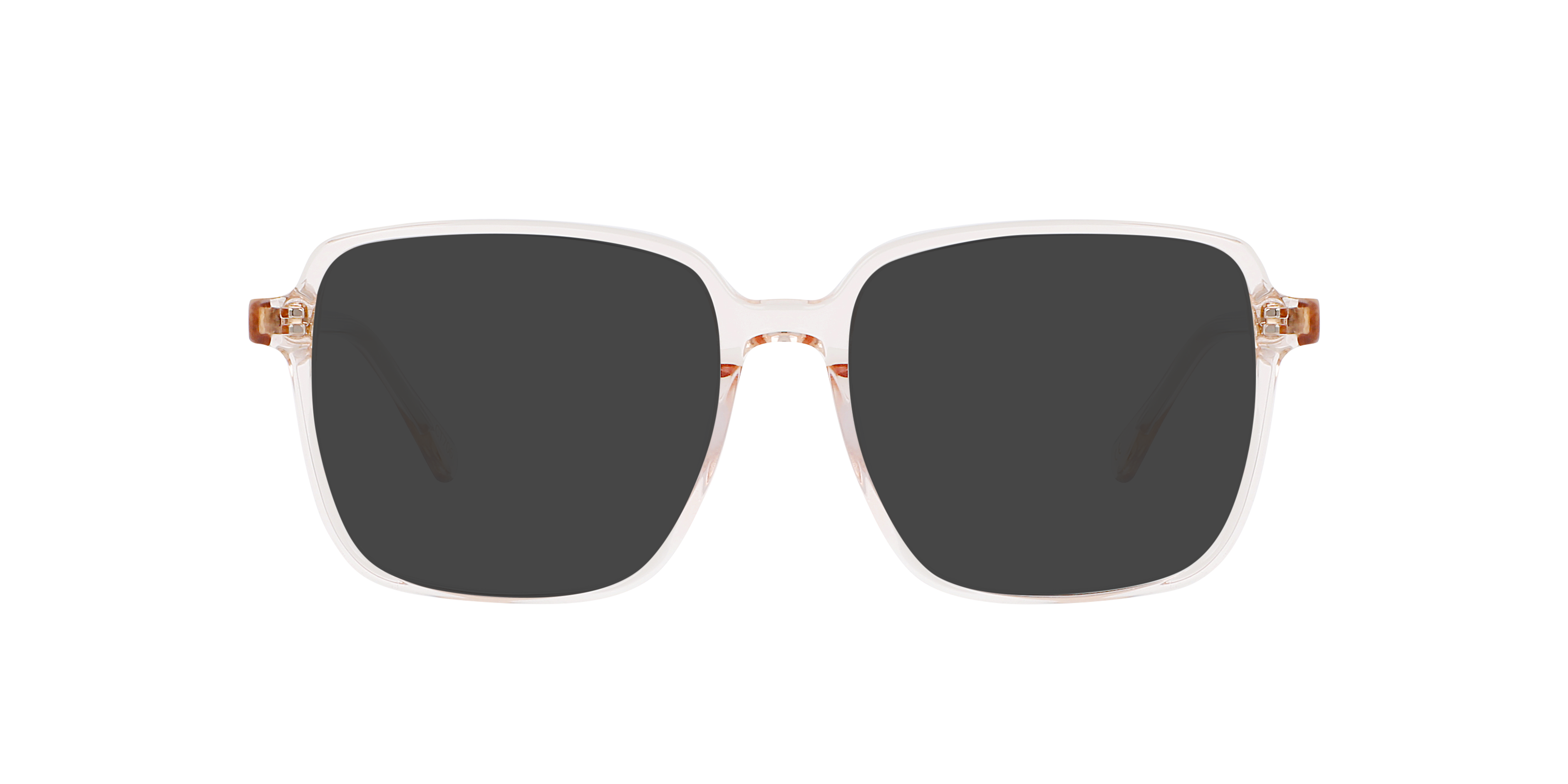 Elena CT Crystal Peach AcetaatEyeglass Frames van B24, met getinte lenzen