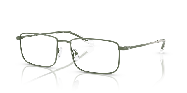 AX1069 Matte Green MetaalEyeglass Frames van B24, Hoekweergave