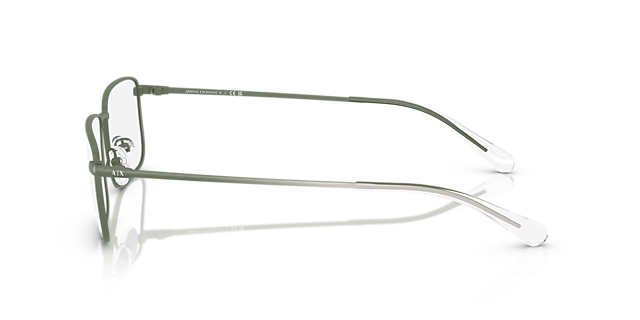 AX1069 Matte Green MetaalEyeglass Frames van B24, Zijaanzicht