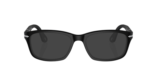 PO3012V Matzwart AcetaatEyeglass Frames van B24, met getinte lenzen