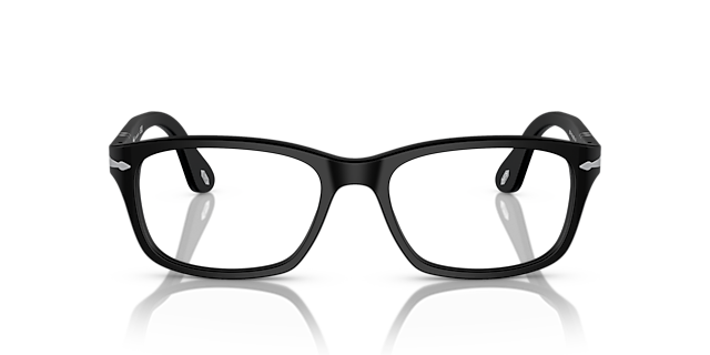 PO3012V Matzwart AcetaatEyeglass Frames van B24, Vooraanzicht