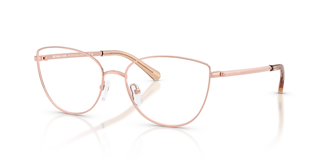 MK3030 Rotgold MetallEyeglass Frames von B24, Dreiviertelansicht