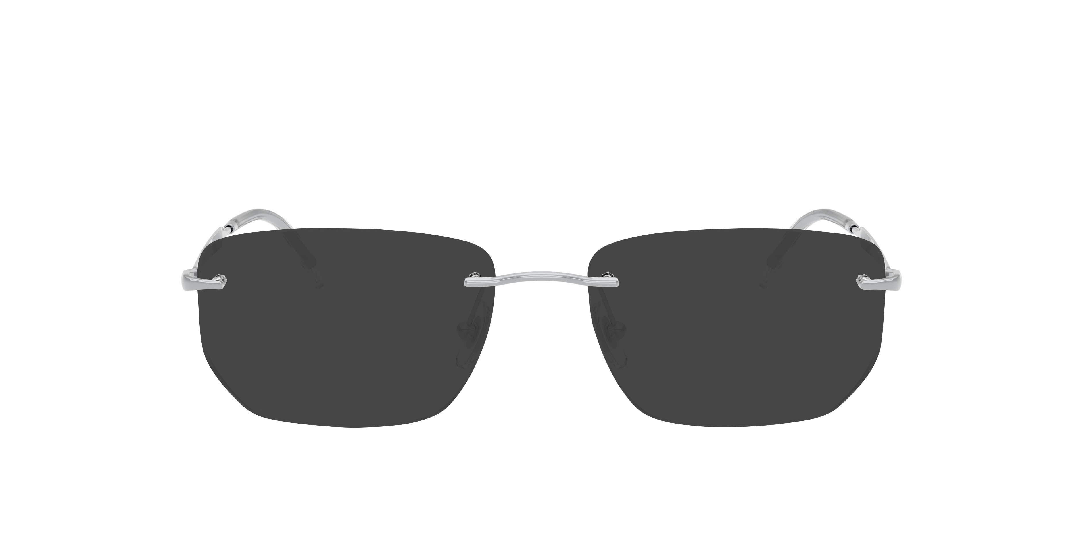 RB3768V Zilver MetaalEyeglass Frames van B24, met getinte lenzen