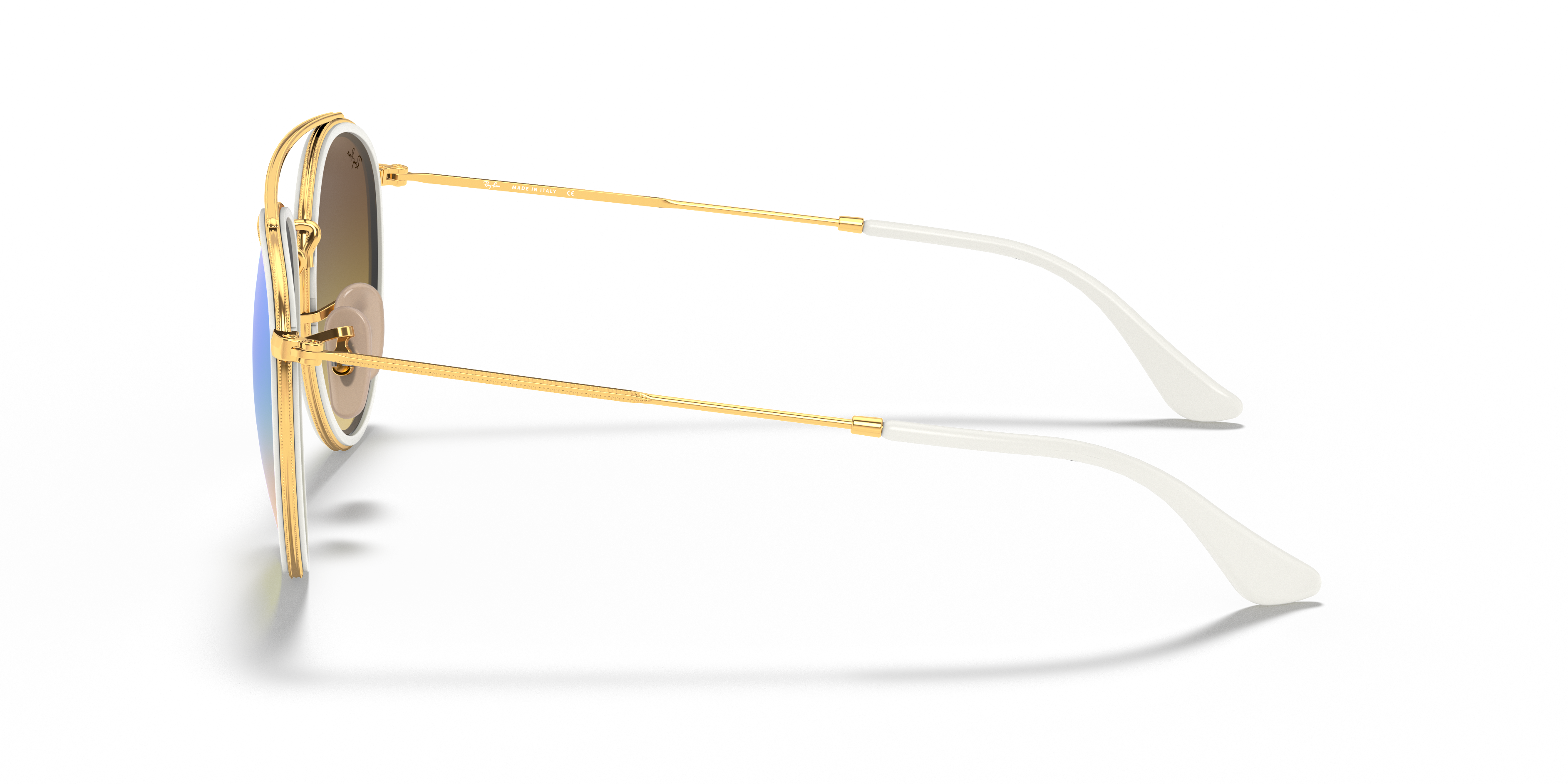 RB3647N Arista goud MetaalSunglass Frames van B24, Zijaanzicht