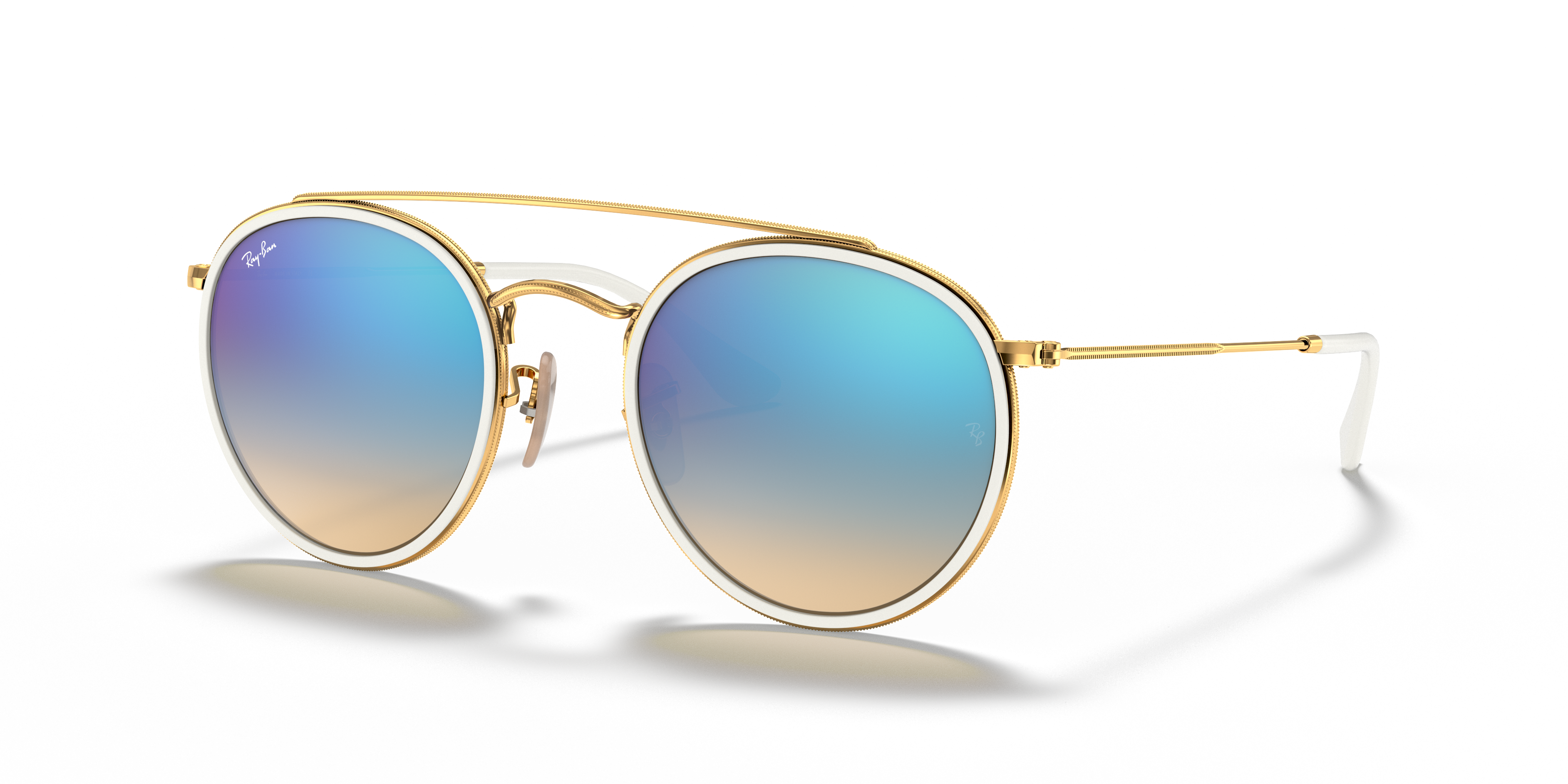 RB3647N Arista goud MetaalSunglass Frames van B24, Hoekweergave