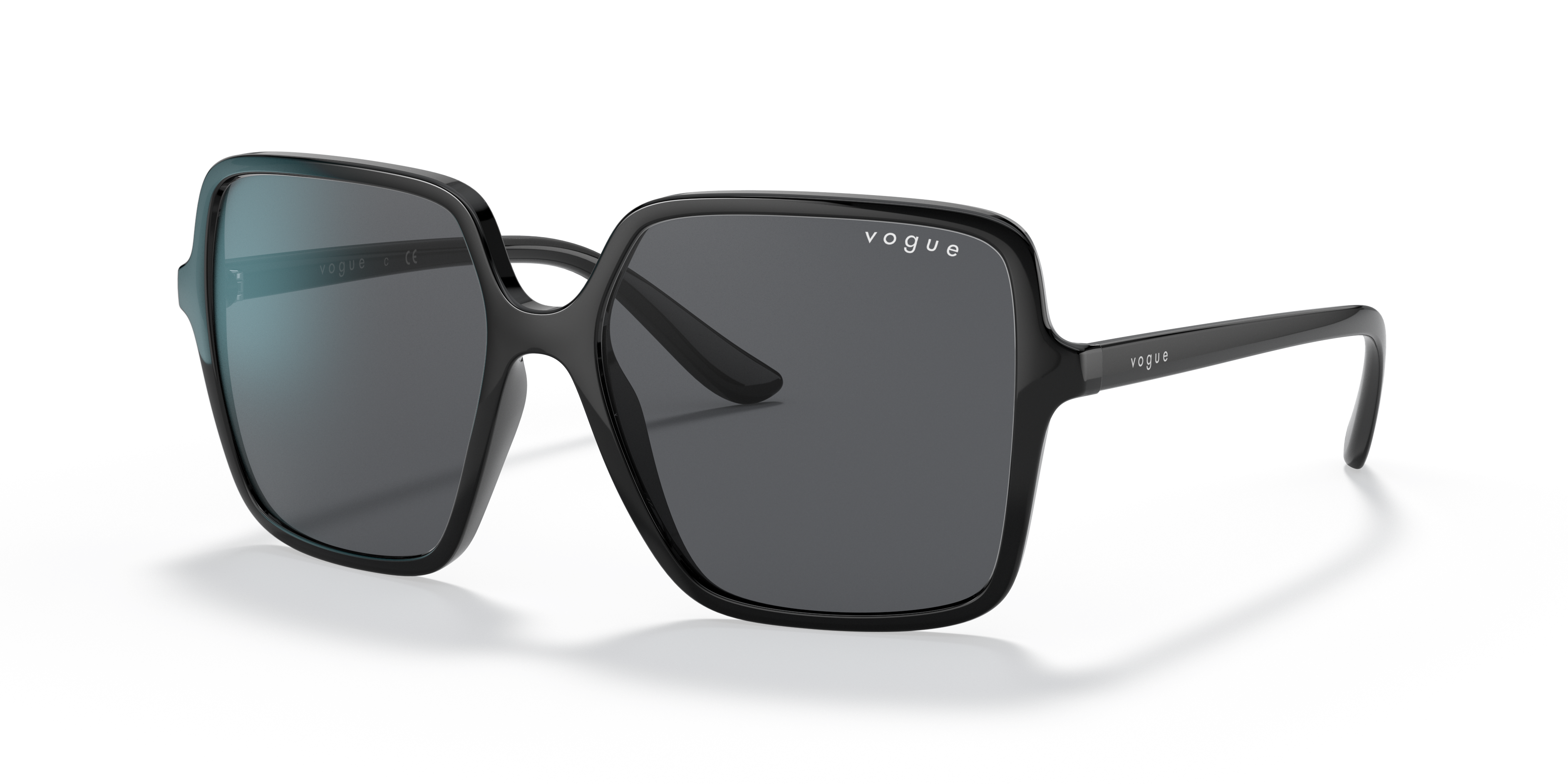 VO5352S Schwarz KunststoffSunglass Frames von B24, Dreiviertelansicht