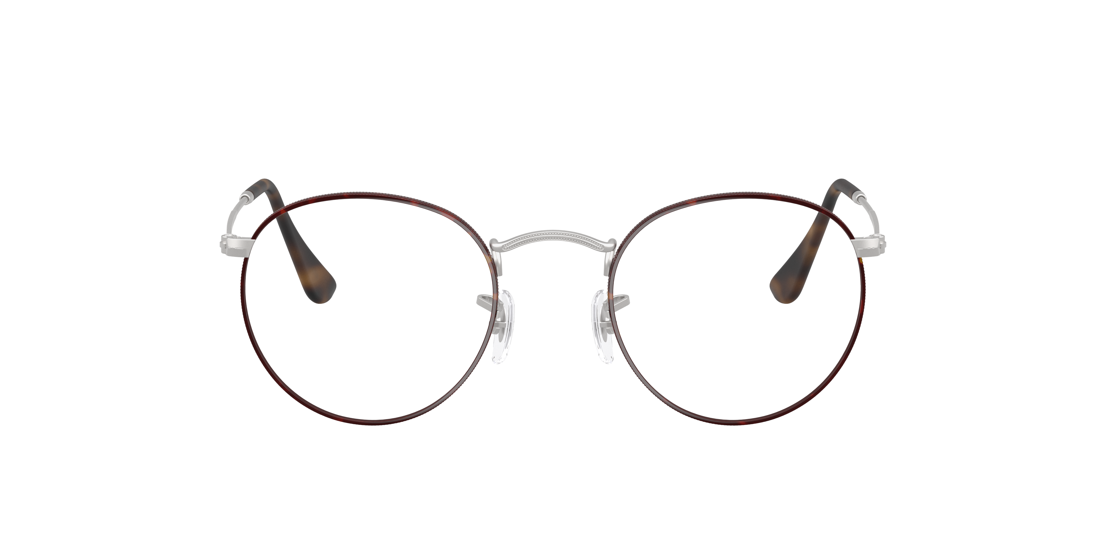 Ray-Ban 7895653330337 Matte Havana On Matte Silver/arista Gold/blue On Silver, Size: Small