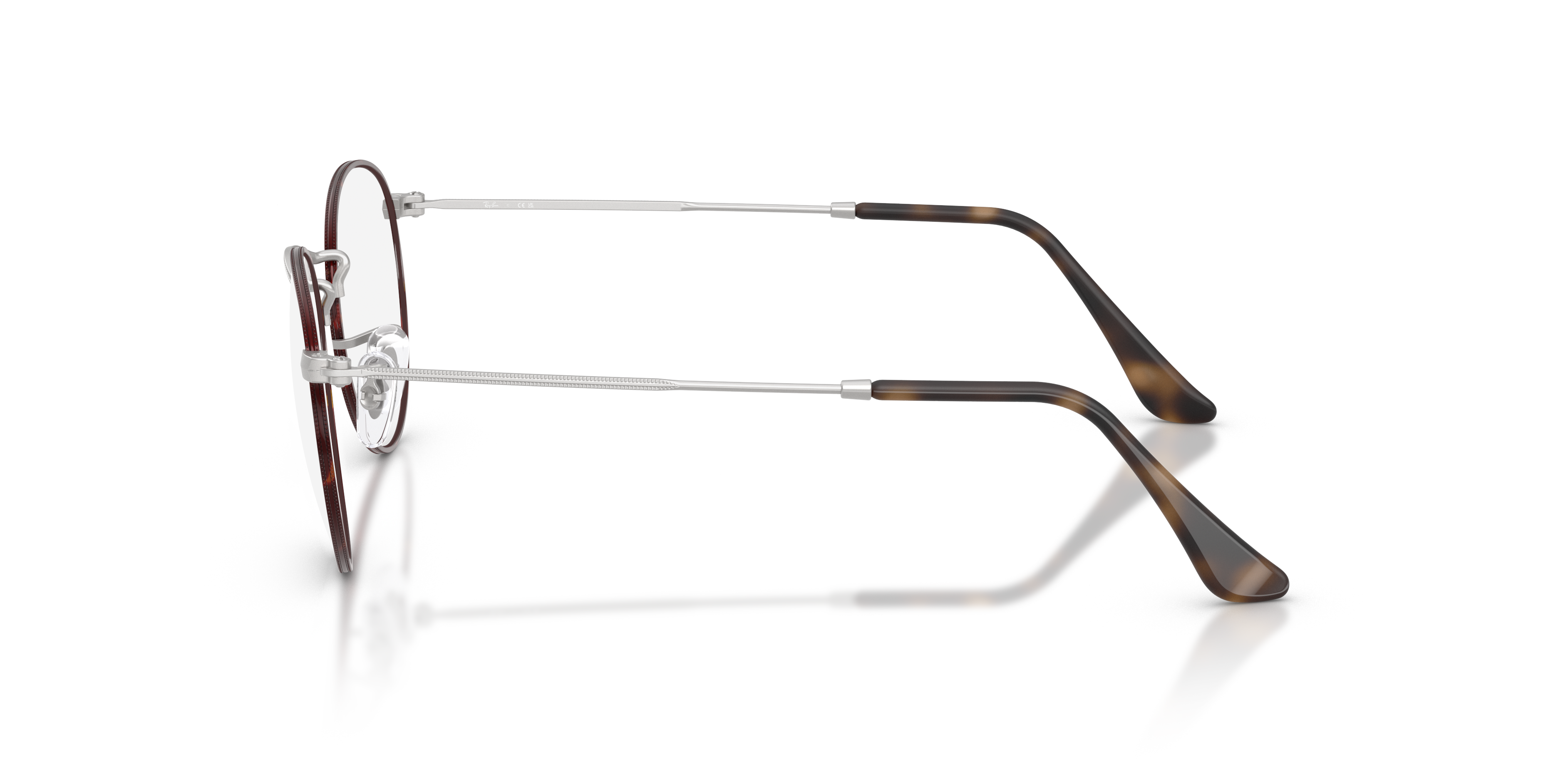 RB3447V Matte Havana On Matte Silver MetallEyeglass Frames von B24, Seitenansicht