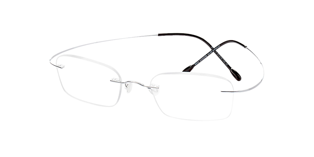 Mackay Zilver TitaanEyeglass Frames van B24, Hoekweergave
