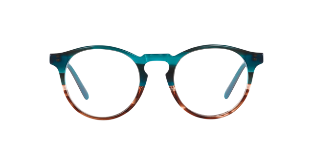 Sam Azure Fades Havana AcetatEyeglass Frames von B24, Vorderansicht
