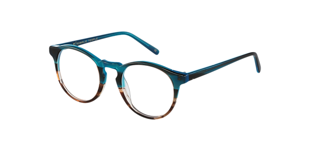 Sam Azure Fades Havana AcetatEyeglass Frames von B24, Dreiviertelansicht