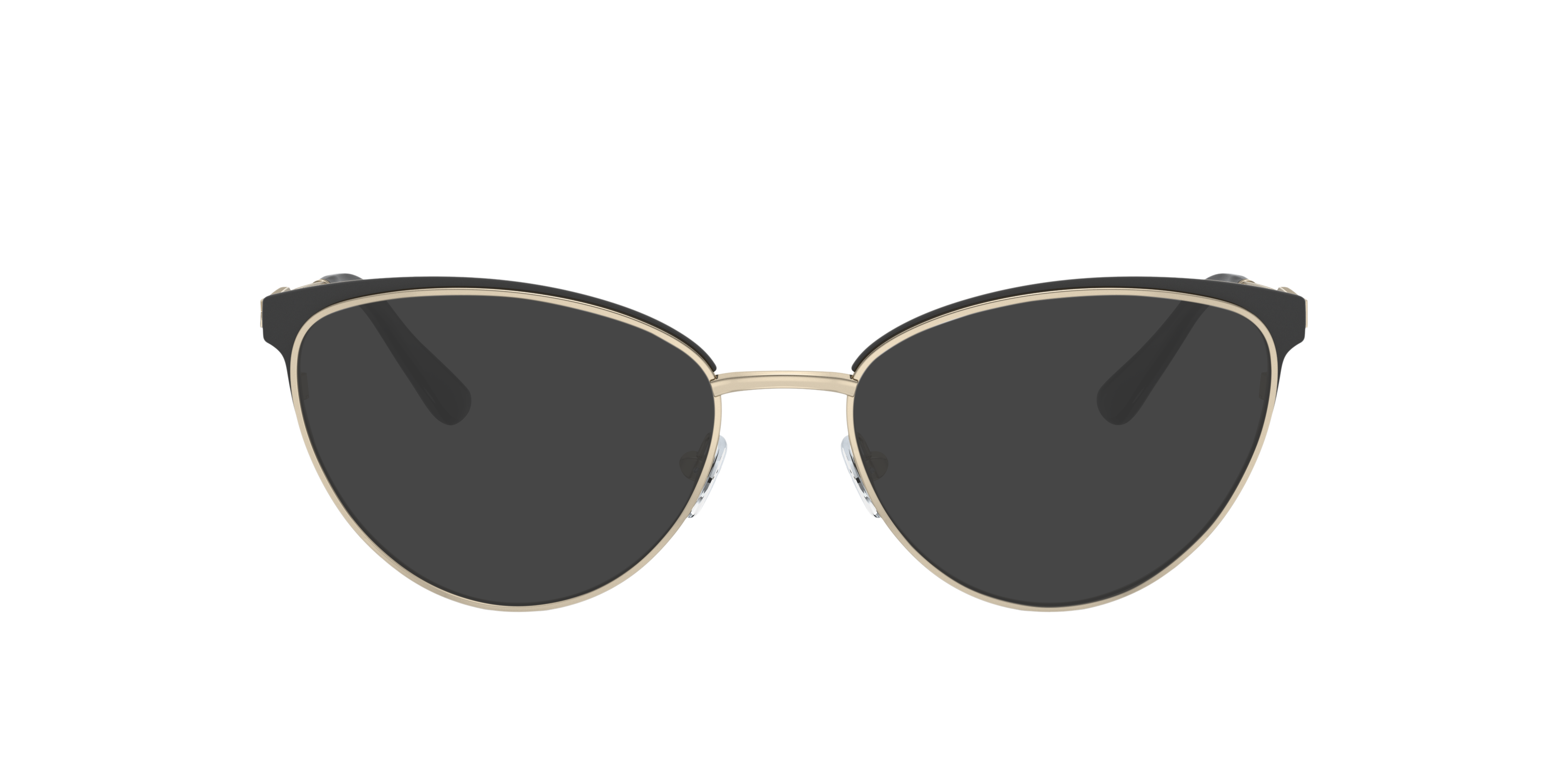 MK3064B Hellgold & Mattschwarz MetallEyeglass Frames von B24, mit getönten Gläsern