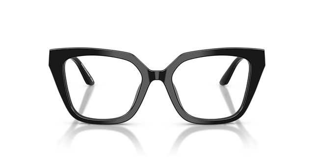 EA3267U Schwarz glänzend AcetatEyeglass Frames von B24, Vorderansicht