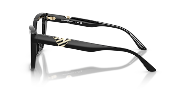 EA3267U Schwarz glänzend AcetatEyeglass Frames von B24, Seitenansicht