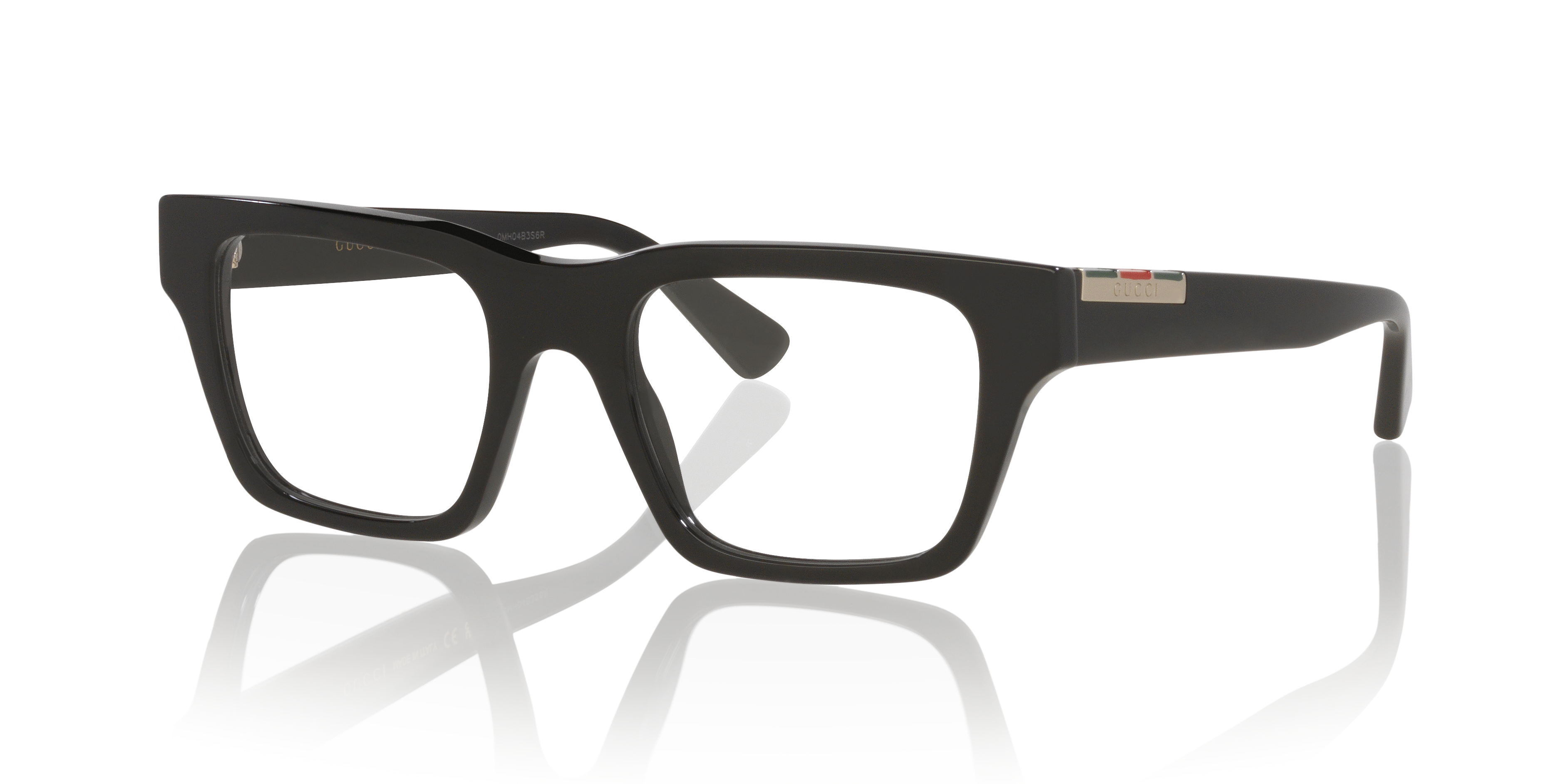 GG1889O Zwart AcetaatEyeglass Frames van B24, Hoekweergave