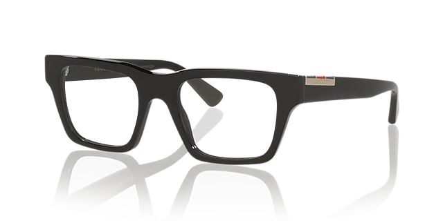 GG1889O Schwarz AcetatEyeglass Frames von B24, Dreiviertelansicht