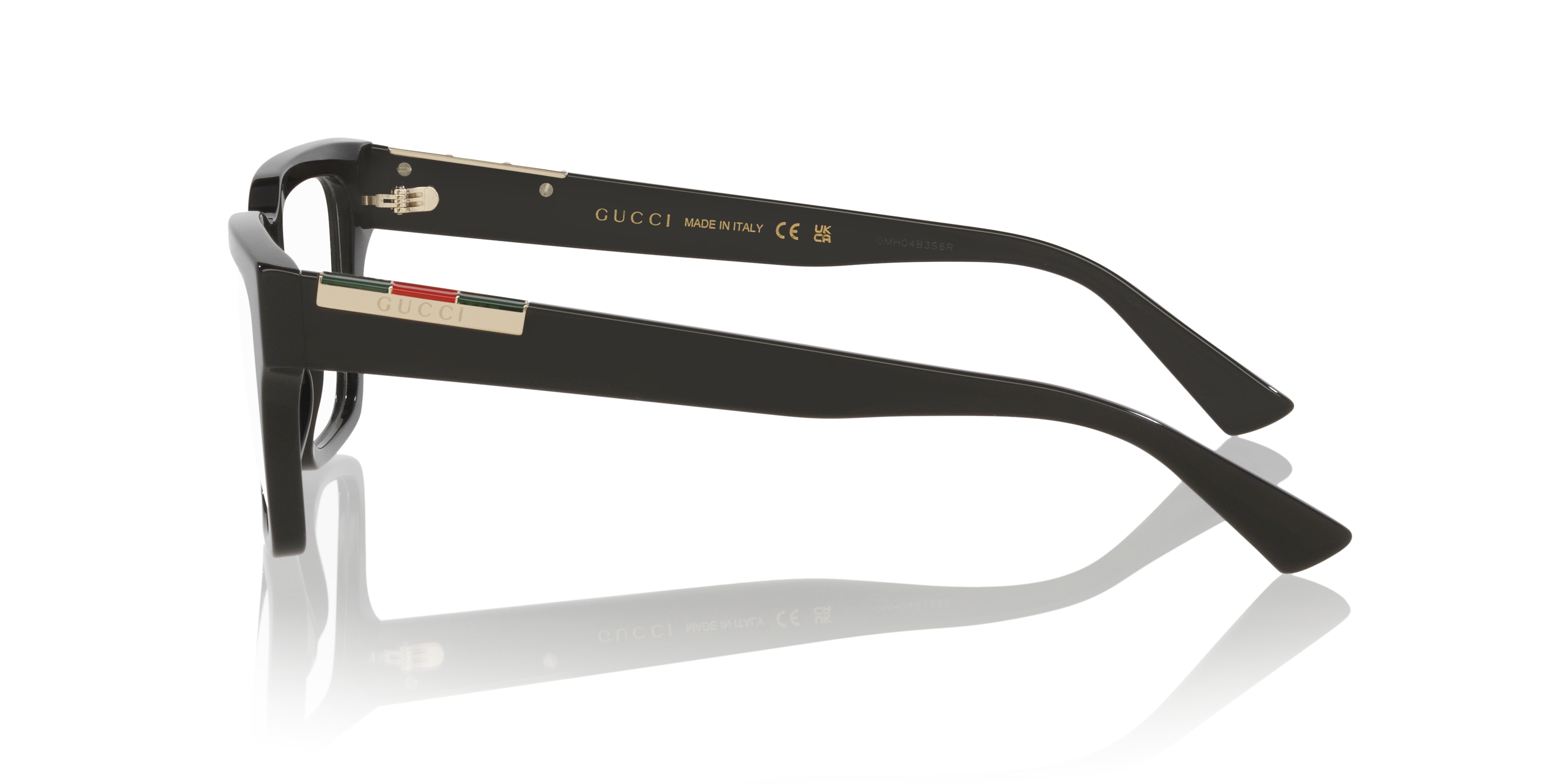 GG1889O Zwart AcetaatEyeglass Frames van B24, Zijaanzicht