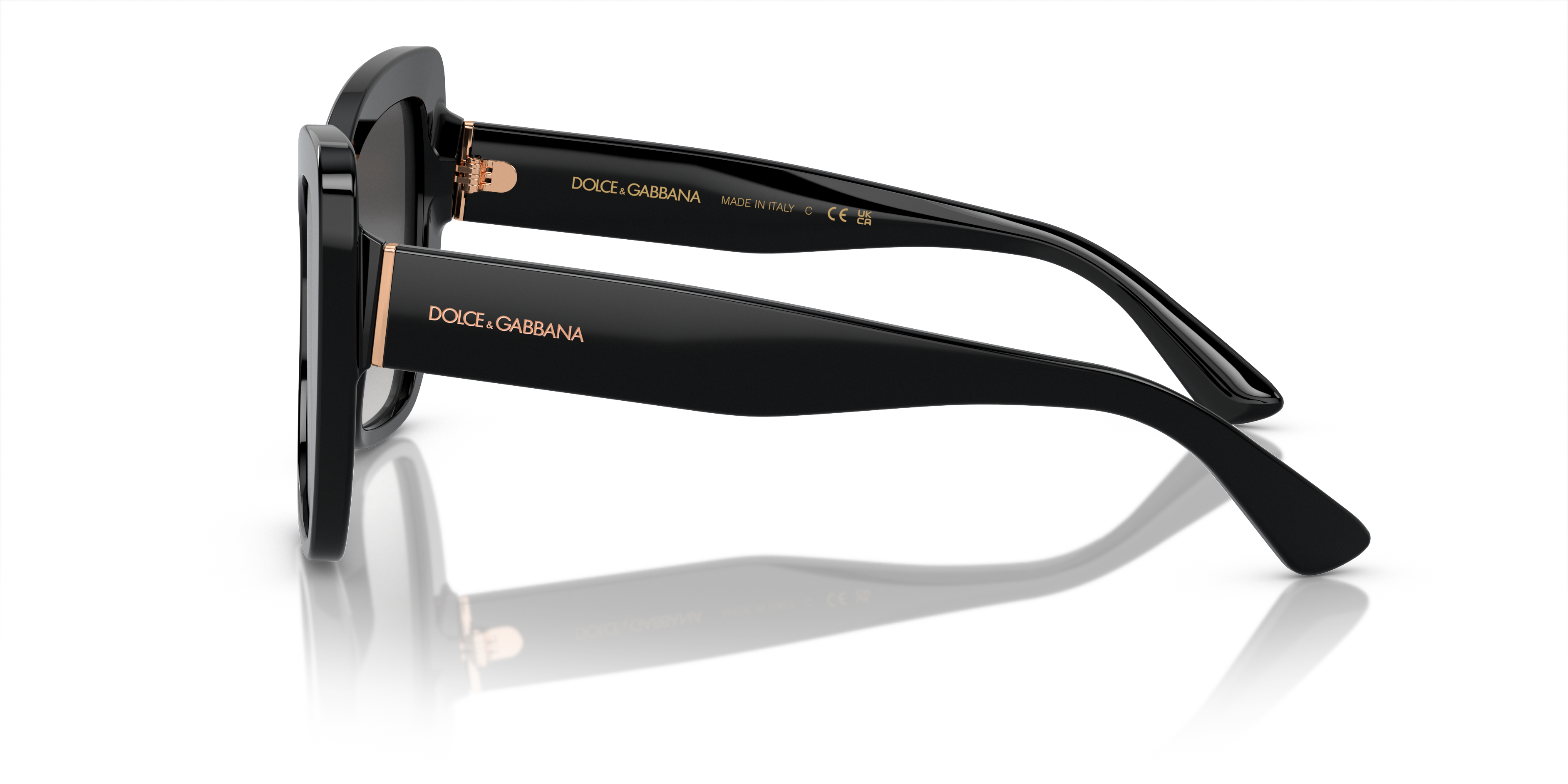 DG4348 Schwarz AcetatSunglass Frames von B24, Seitenansicht