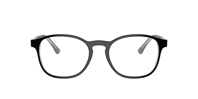 RB5417 Schwarz auf Transparent AcetatEyeglass Frames von B24, Vorderansicht