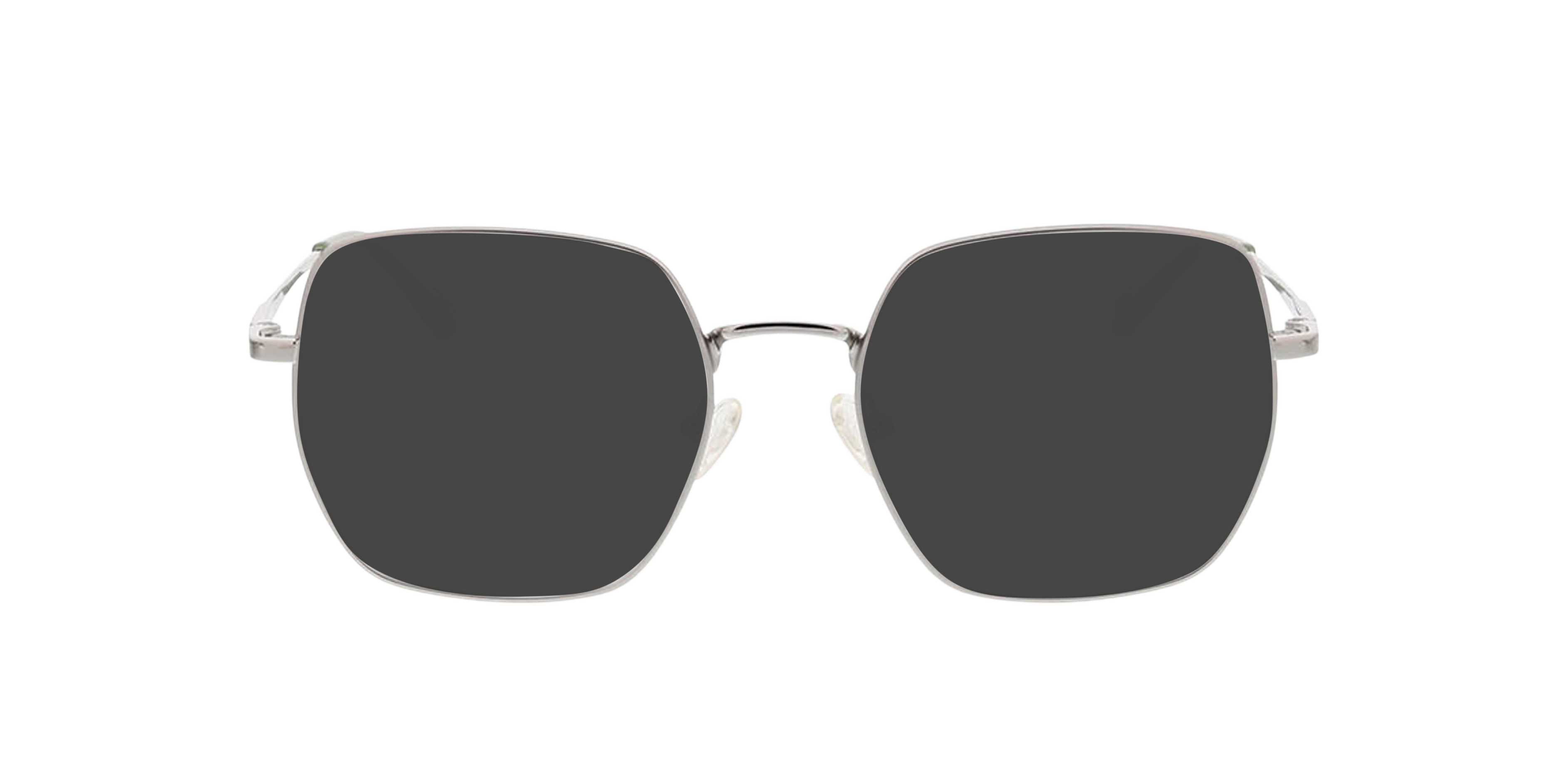 Bangkok Silber matt MetallEyeglass Frames von B24, mit getönten Gläsern