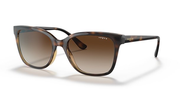 VO5426S Dunkelhavana KunststoffSunglass Frames von B24, Dreiviertelansicht