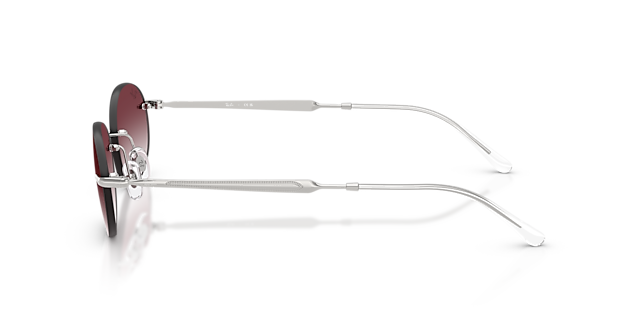 RB3767 Zilver MetaalSunglass Frames van B24, Zijaanzicht