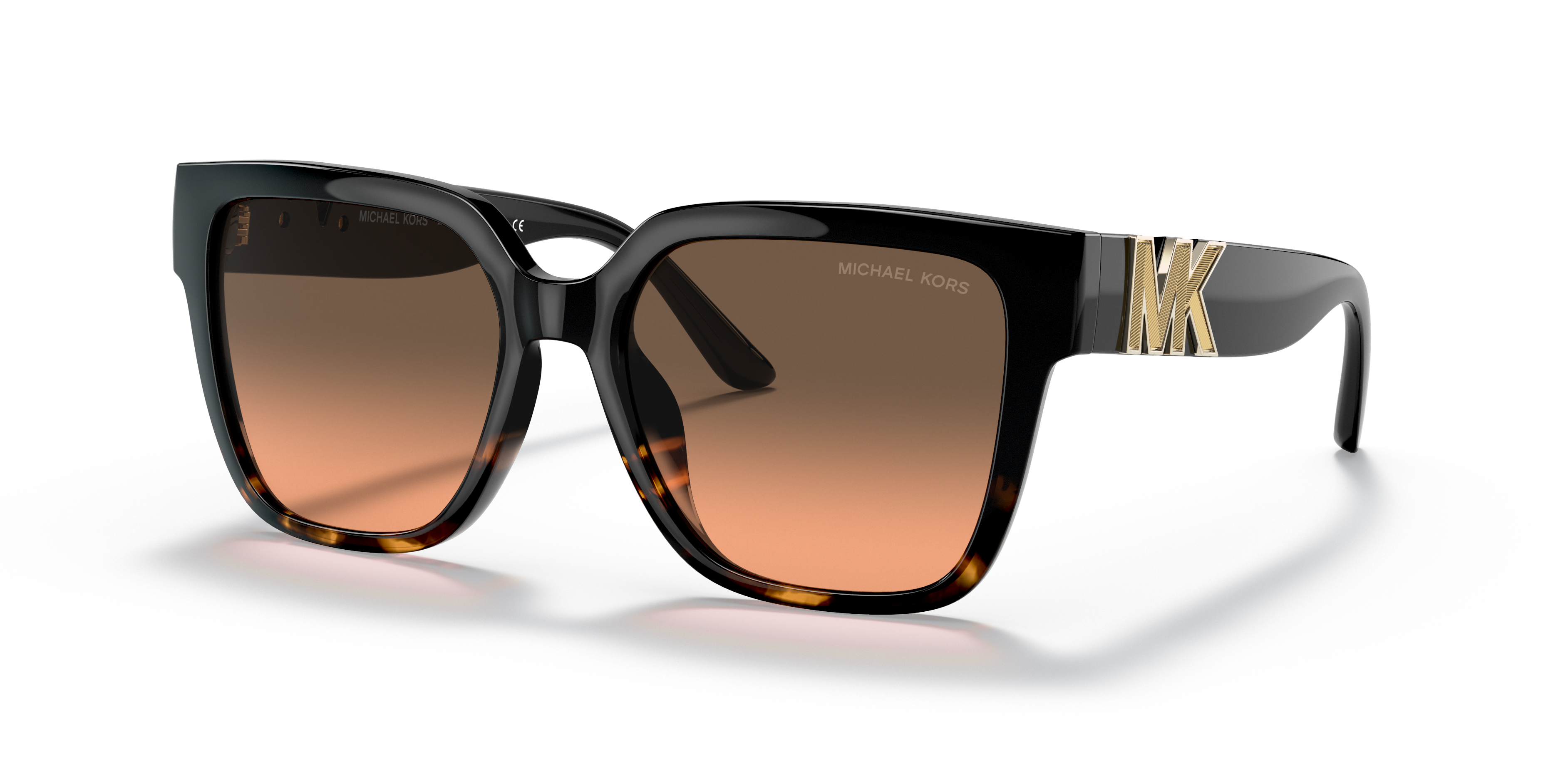 MK2170U Zwart & Donker Tortoise KunststofSunglass Frames van B24, Hoekweergave
