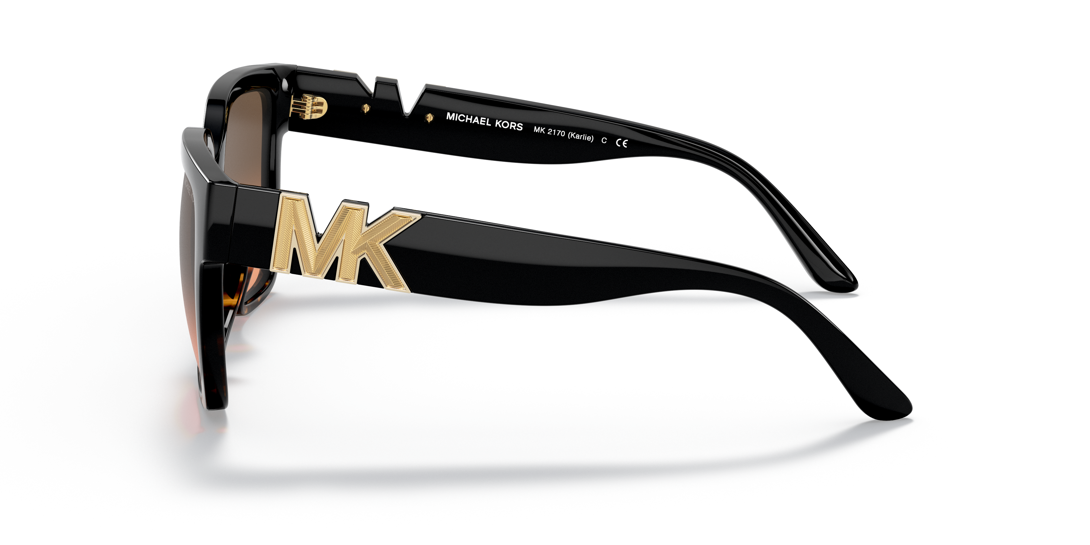 MK2170U Zwart & Donker Tortoise KunststofSunglass Frames van B24, Zijaanzicht