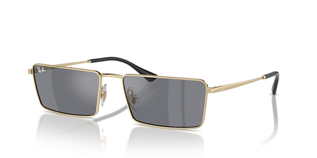 RB3741 Goud MetaalSunglass Frames van B24, Hoekweergave