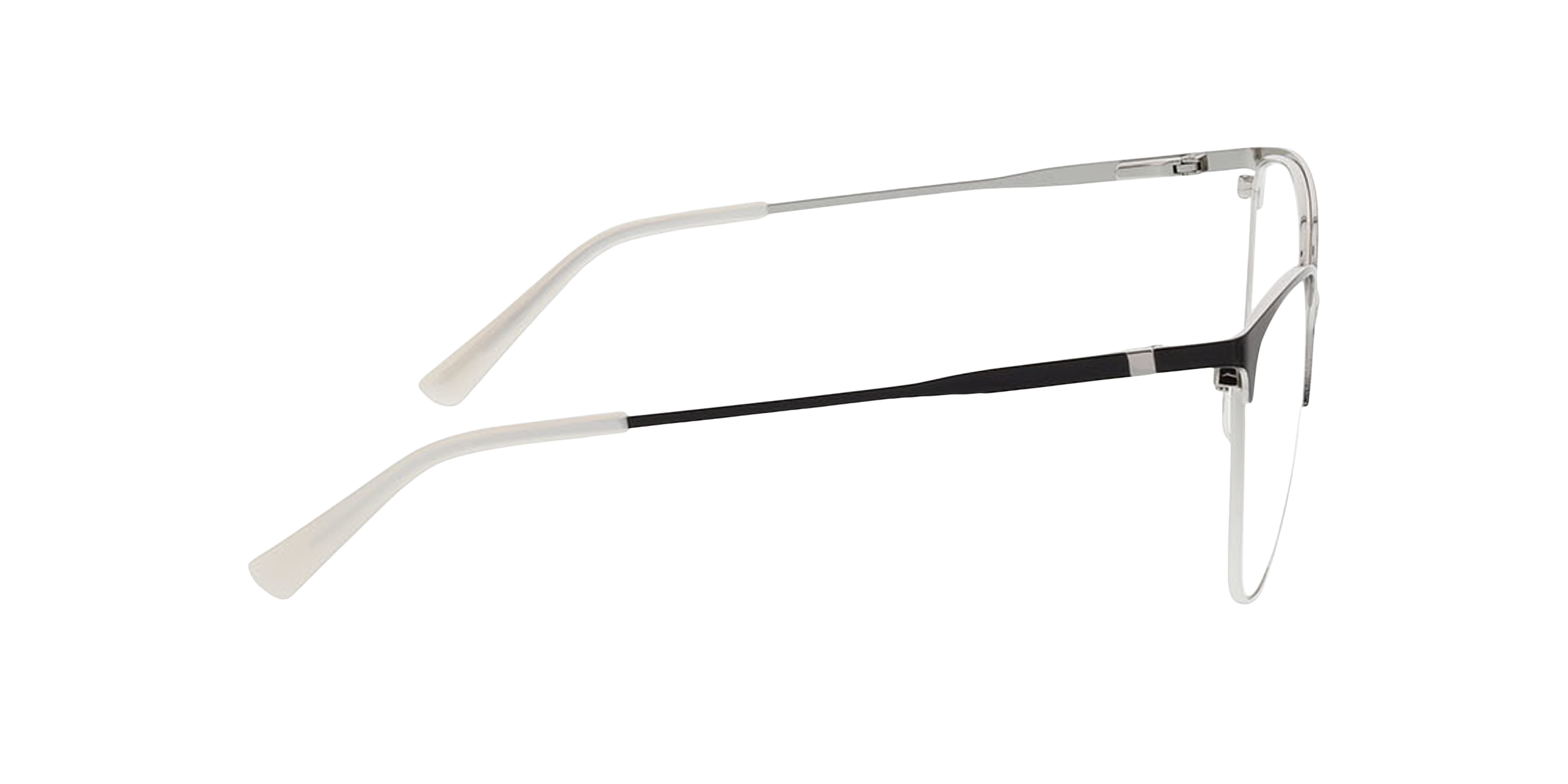 Yorkville Schwarz & Silber MetallEyeglass Frames von B24, Seitenansicht