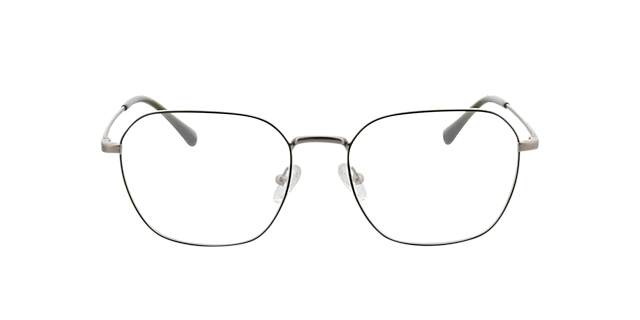 Tanger Matzilver  &  groen MetaalEyeglass Frames van B24, Vooraanzicht