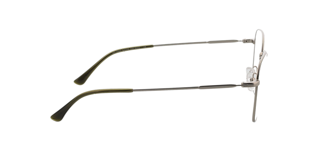 Tanger Matzilver  &  groen MetaalEyeglass Frames van B24, Zijaanzicht