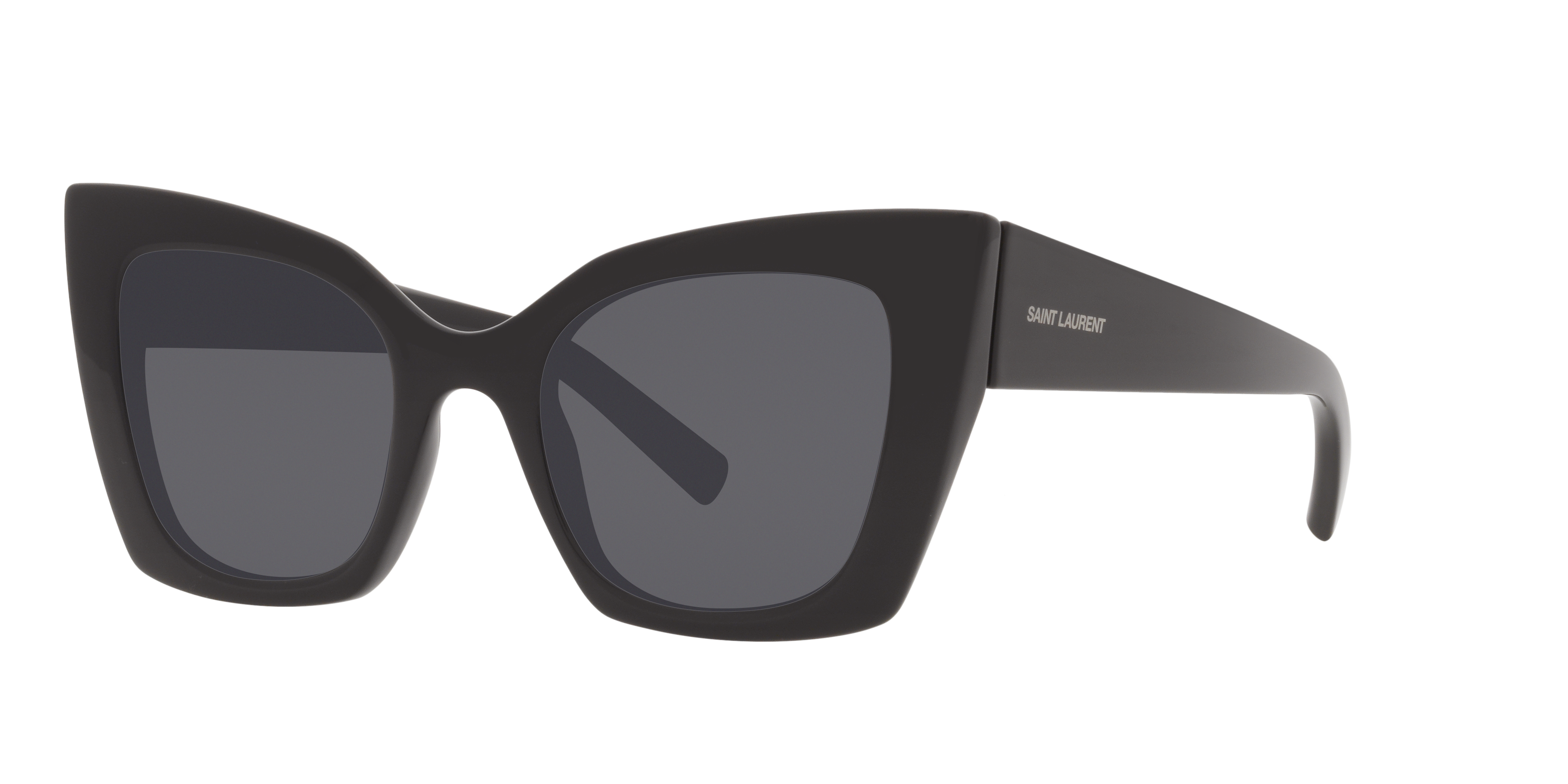 SL 552 Zwart KunststofSunglass Frames van B24, Hoekweergave