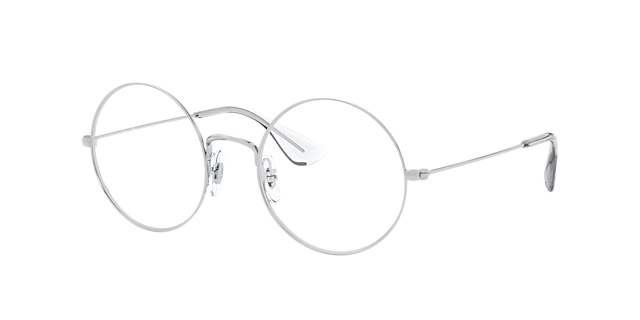 RB6392 Silber MetallEyeglass Frames von B24, Dreiviertelansicht