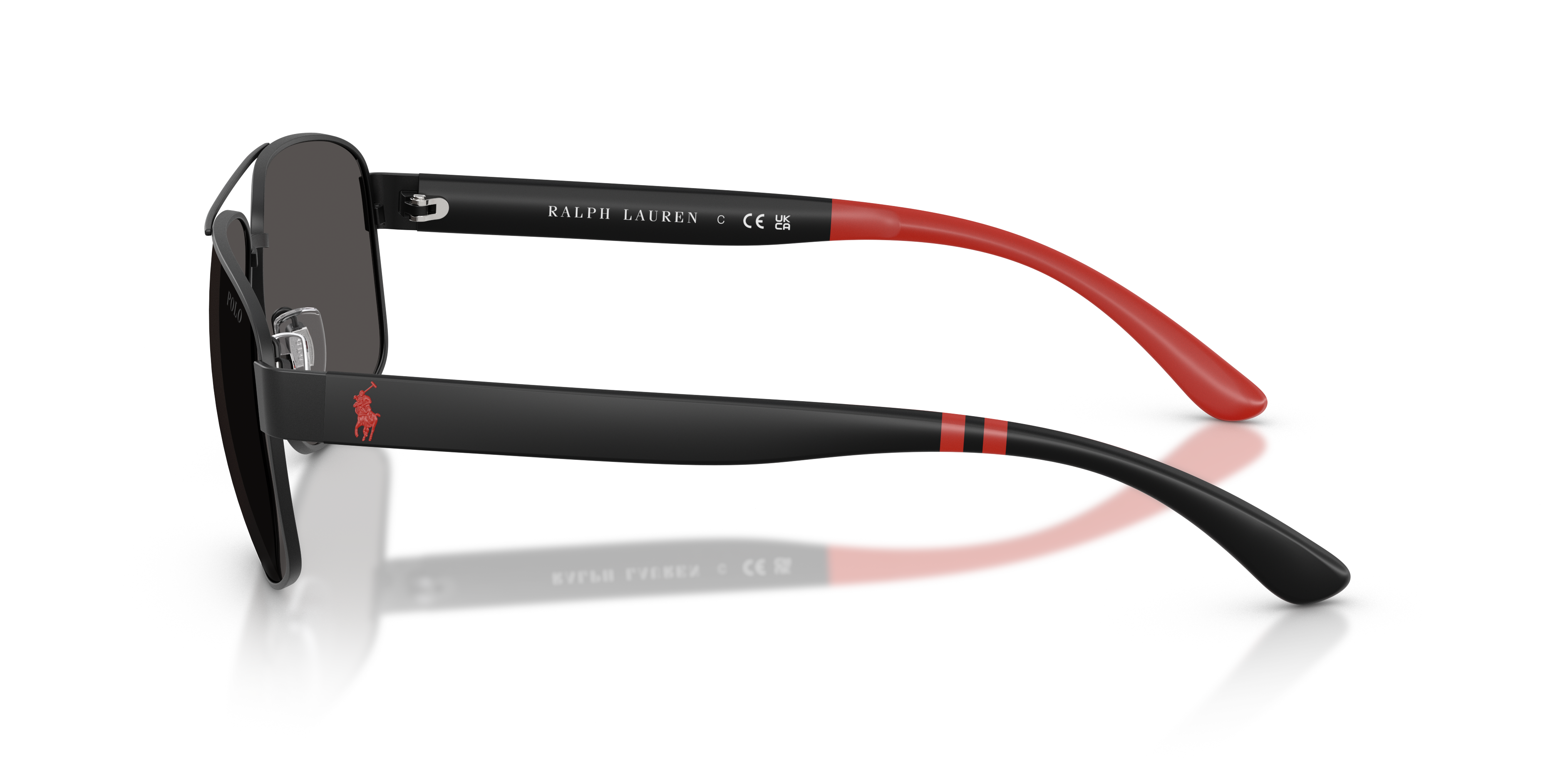 PH3112 Matzwart MetaalSunglass Frames van B24, Zijaanzicht