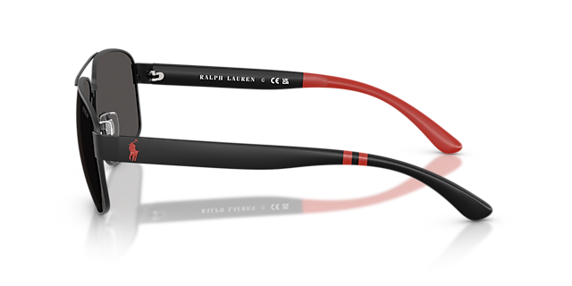 PH3112 Matzwart MetaalSunglass Frames van B24, Zijaanzicht