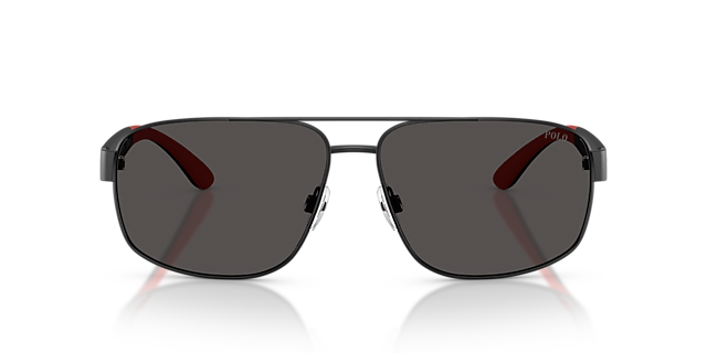 PH3112 Matzwart MetaalSunglass Frames van B24, Vooraanzicht