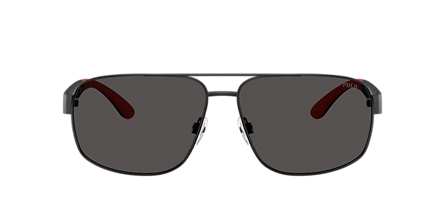 PH3112 Matzwart MetaalSunglass Frames van B24, met getinte lenzen