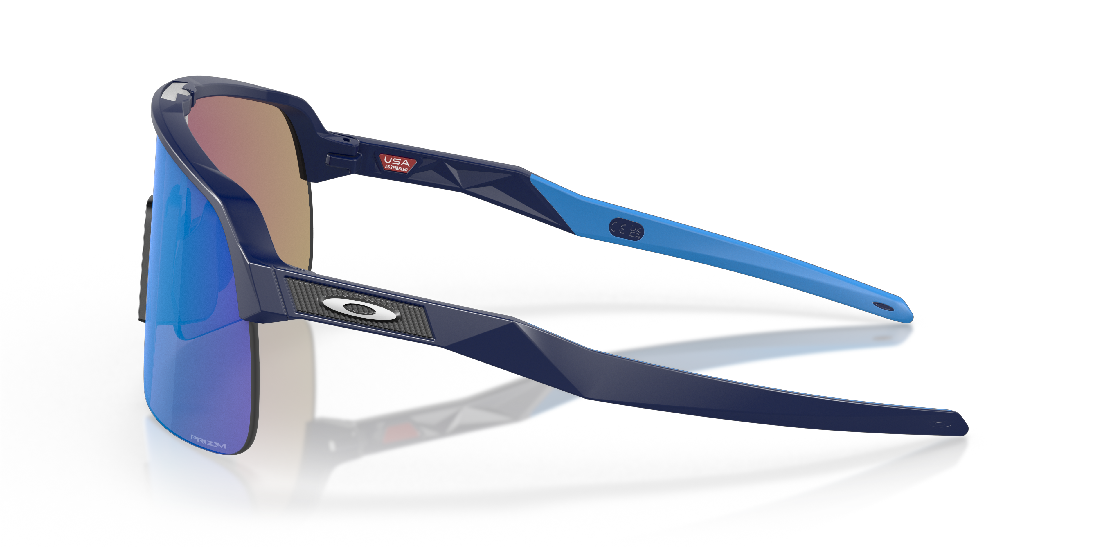 Sutro Lite Matt Marineblau KunststoffSunglass Frames von B24, Seitenansicht